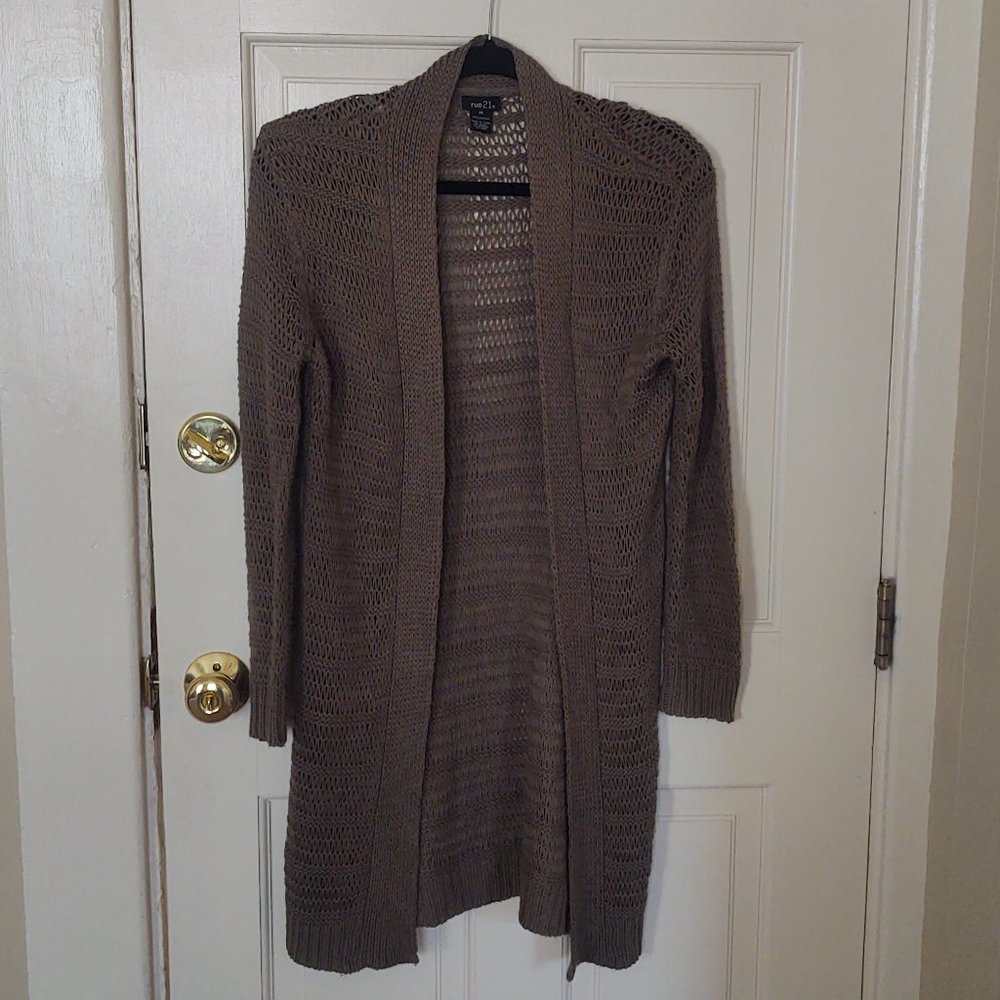 🆓 BOGO! 🆓 Mossy Green Open-front Knit Cardigan